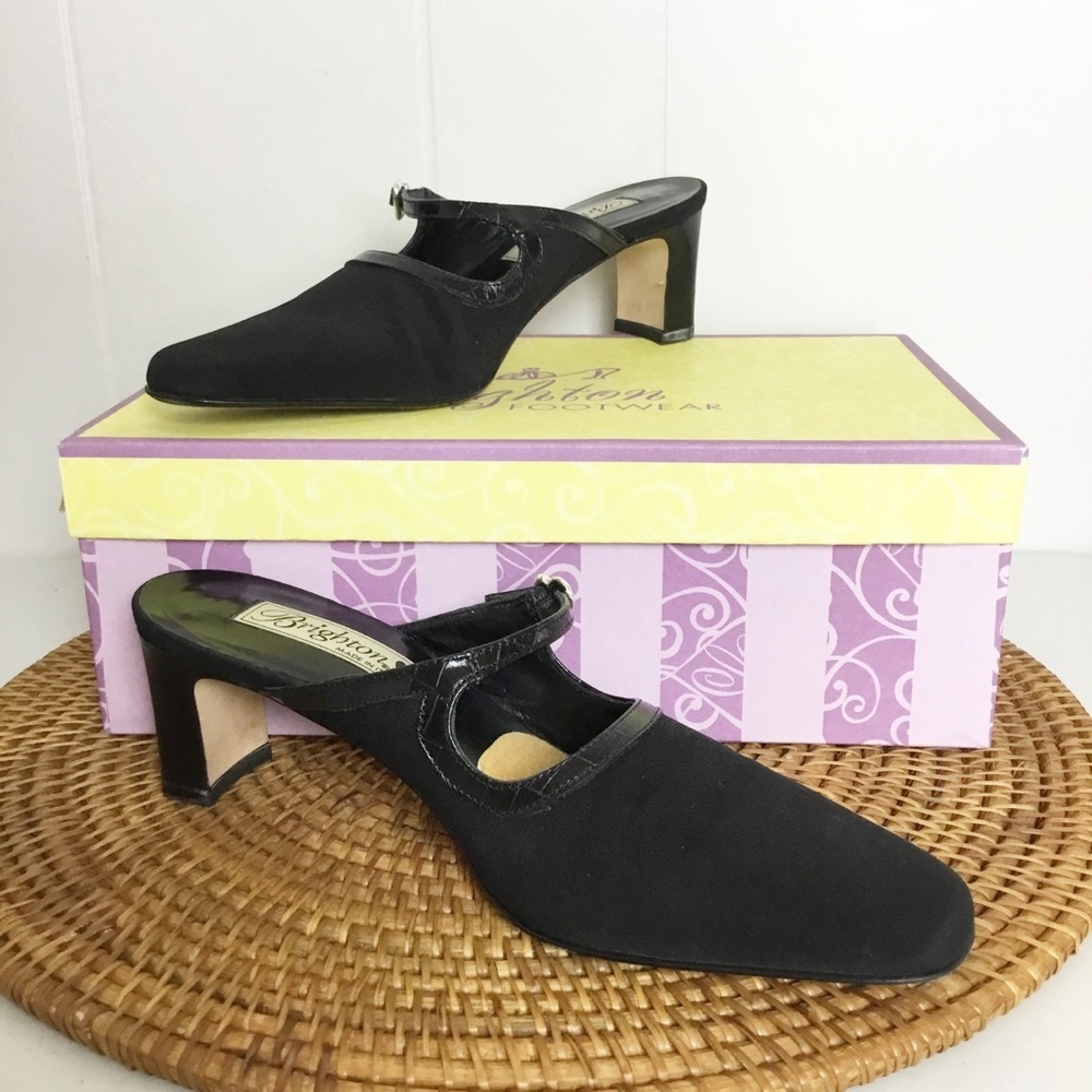 Brighton Quiver Black Pointed Heel Size 7 M Shoes